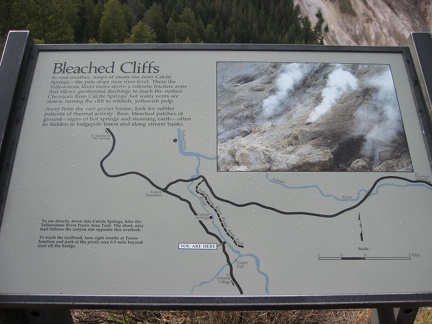 Bleached Cliffs Sign